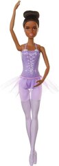 Barbie GJL61-Ballerina Puppe (афроамериканский) в костюме балерины с тупе и кружевными туфлями, игрушками с 3 лет цена и информация | Игрушки для девочек | 220.lv