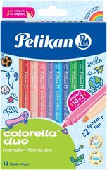 Marķieru pildspalvas Pelikan 813846 Colorella Duo C407, 12 gab. cena un informācija | Modelēšanas un zīmēšanas piederumi | 220.lv