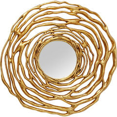 Wall Mirror Twiggy Gold Ø121cm цена и информация | Зеркала | 220.lv