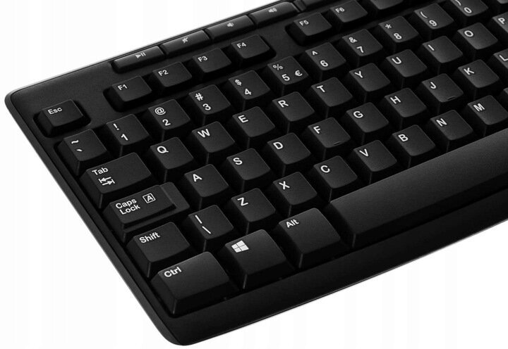 Logitech melns tastatūras un peles komplekts cena un informācija | Klaviatūras | 220.lv