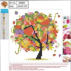 Алмазная мозаика  5D "Tree" 20x20cm цена и информация | Алмазная мозаика | 220.lv