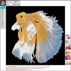 Алмазная мозаика  5D "Gold fish" 30x30cm цена и информация | Алмазная мозаика | 220.lv