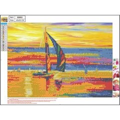 Алмазная мозаика 5D "Sailboat" 30x40cm цена и информация | Алмазная мозаика | 220.lv