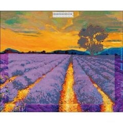 Dimanta mozaīka 5D "Lavender Field" 40x50cm cena un informācija | Dimantu mozaīkas | 220.lv