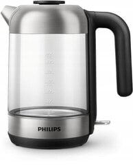 Электрочайник Philips HD9339/80 2200 Вт, 1,7 л, серебристый/серый цена и информация | Электрочайники | 220.lv