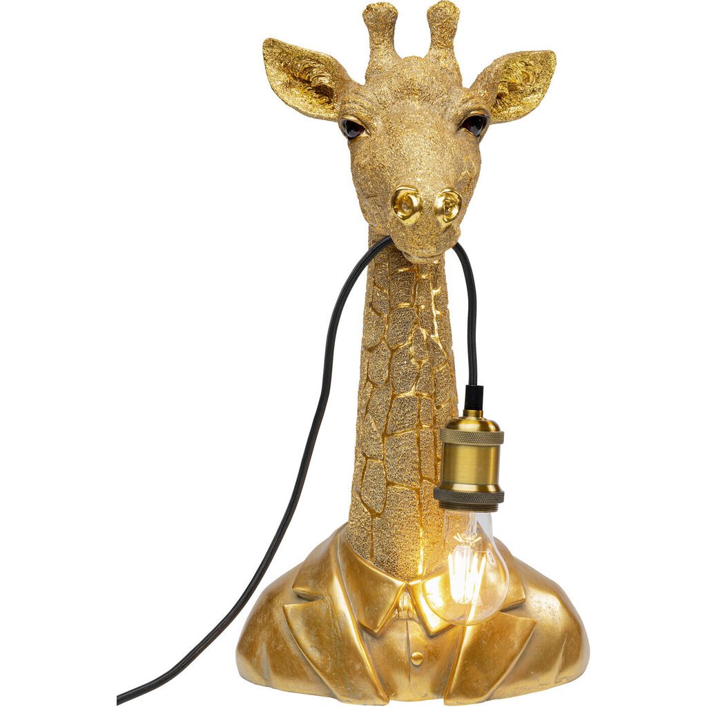 Galda lampa Animal Giraffe Gold 50cm cena un informācija | Galda lampas | 220.lv