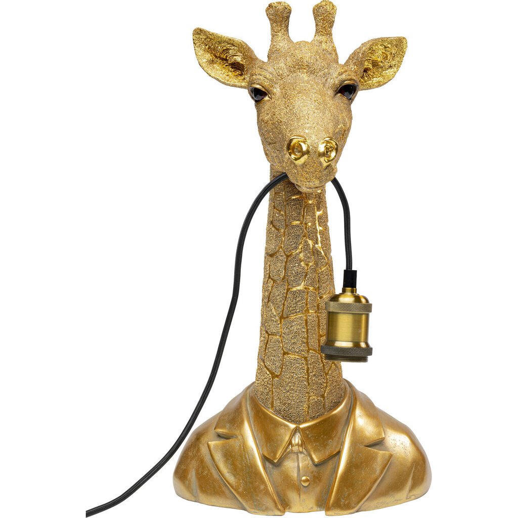 Galda lampa Animal Giraffe Gold 50cm cena un informācija | Galda lampas | 220.lv