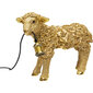 Galda lampa Animal Flower Sheep Gold 36cm cena un informācija | Galda lampas | 220.lv