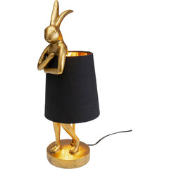 Galda lampa Animal Rabbit Zelta/Melna 50cm cena un informācija | Galda lampas | 220.lv