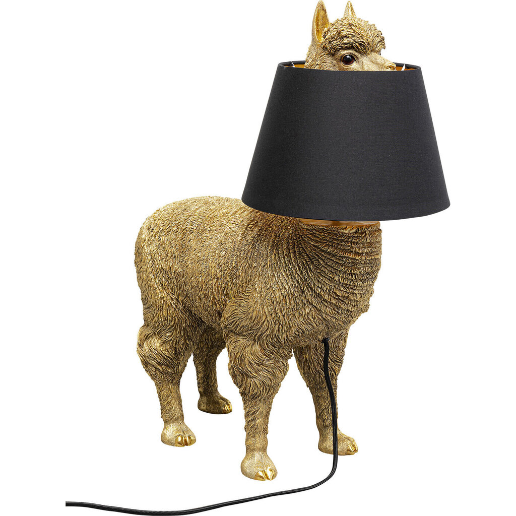 Galda lampa Alpaca Gold 59cm cena un informācija | Galda lampas | 220.lv