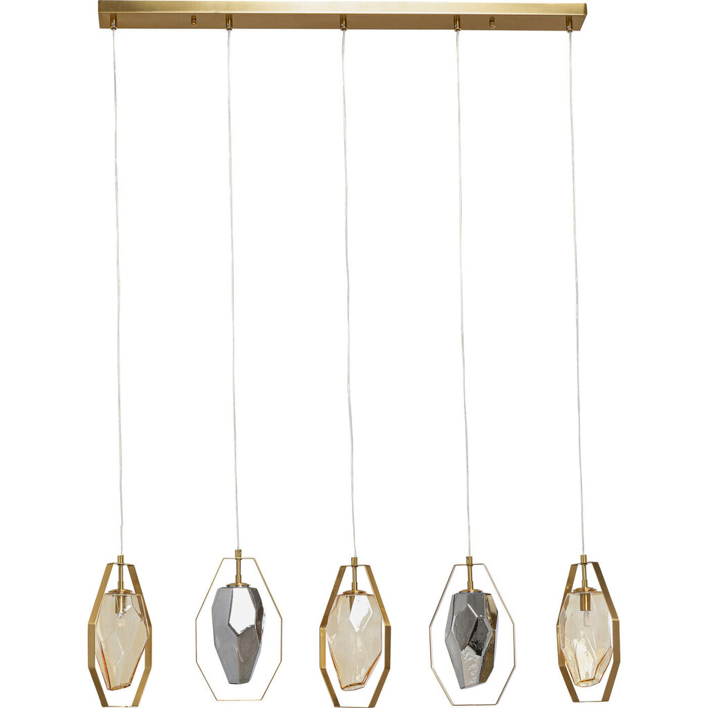 Kare Design piekaramā lampa Diamond Fever Dining Brass cena un informācija | Lustras | 220.lv