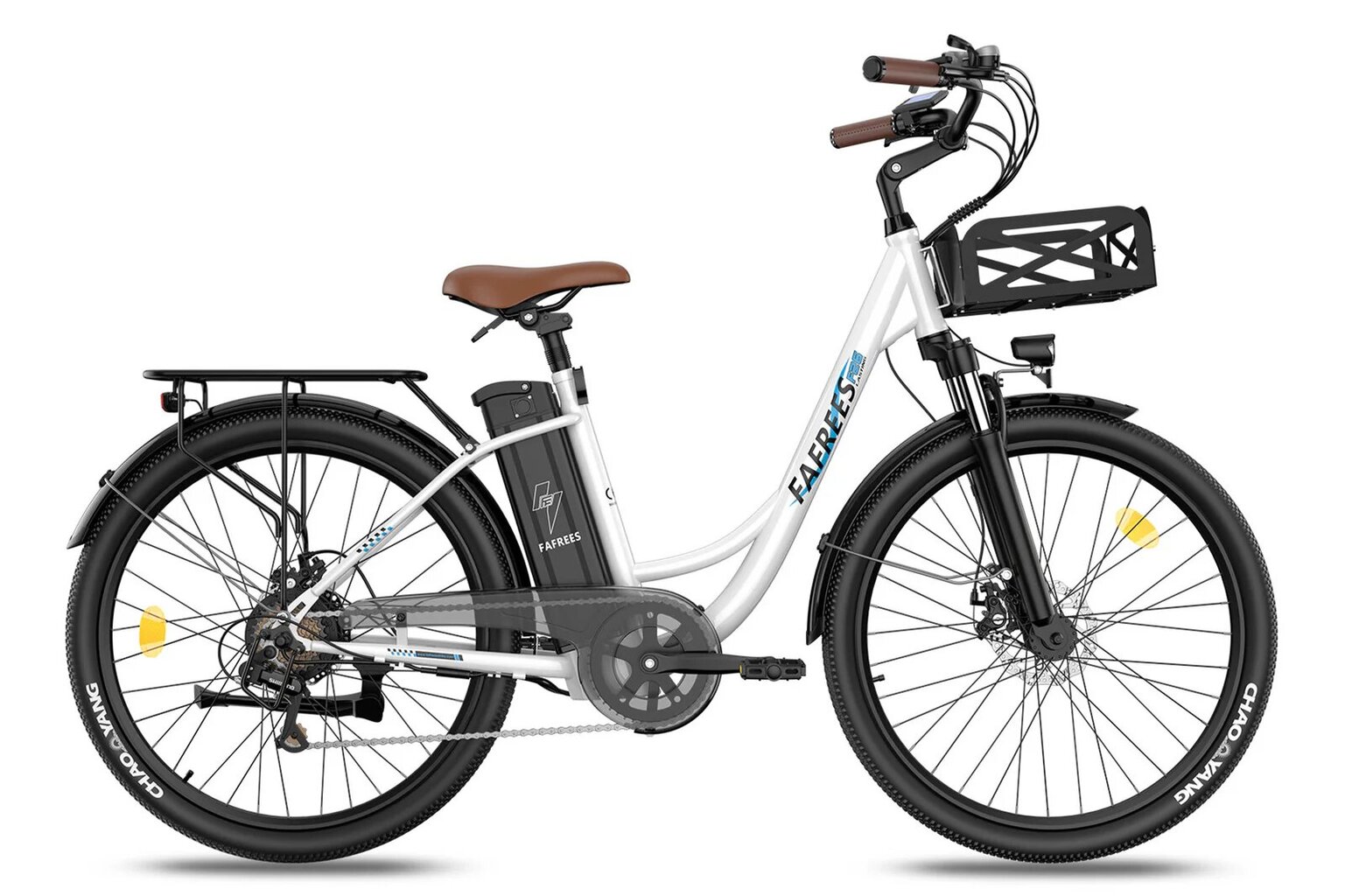 Elektriskais velosipēds Fafrees F26 Lasting, 26",balts cena un informācija | Elektrovelosipēdi | 220.lv