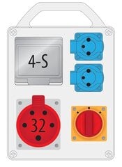 R-BOX 240R-4, sadales iekārta cena un informācija | Elektrības slēdži, rozetes | 220.lv