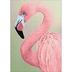 Dimanta mozaīkas komplekts Wizardi Pink Flamingo, 27x38 cm cena un informācija | Dimantu mozaīkas | 220.lv