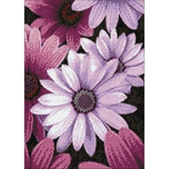 Dimanta mozaīkas komplekts Wizardi Purple Margrietiņas, 27x38 cm cena un informācija | Dimantu mozaīkas | 220.lv