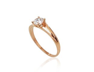 Золотое кольцо, Красное Золото 585°, Цирконы 1100824(Au-R)_CZ цена и информация | Кольца | 220.lv