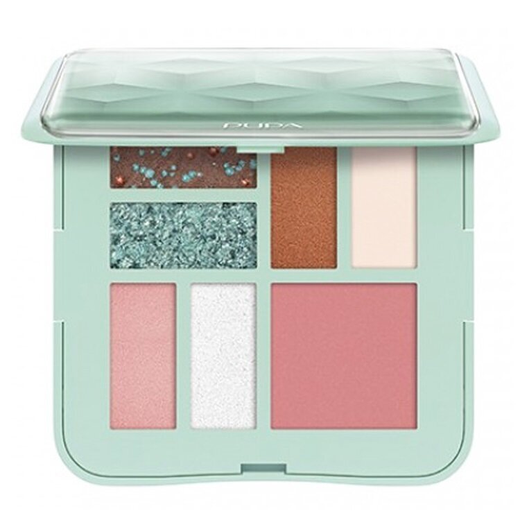 Make-up palete Pupa 3D Effects Design Make-Up Palette s Tiffany, Aqua 3D, 8g цена и информация | Acu ēnas, skropstu tušas, zīmuļi, serumi | 220.lv