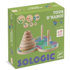 Логическая игра - Ханойская башня(RU, EN, LV, LT), Djeco Sologic DJ00812 цена и информация | Настольные игры, головоломки | 220.lv