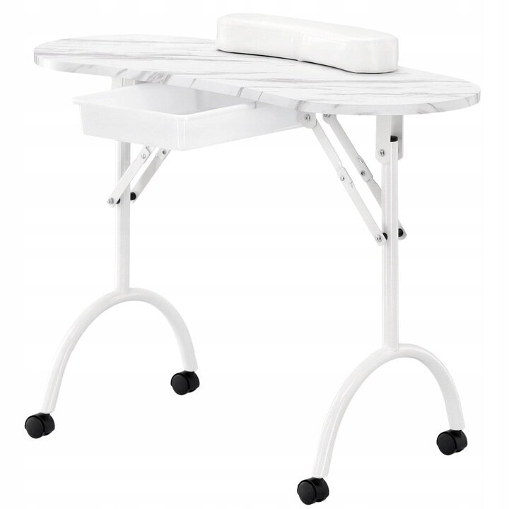 Kosmētiskā manikīra galds Calissimo, balts cena un informācija | Mēbeles skaistumkopšanas saloniem | 220.lv