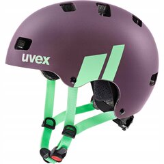 Bērnu veloķivere Uvex Kid3 CC Junior Plum-mint paklājiņš, 55-58 cm cena un informācija | Ķiveres | 220.lv