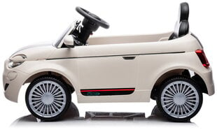 Vienvietīgs elektroauto bērniem Fiat 500 Sun Baby, bēšs cena un informācija | Bērnu elektroauto | 220.lv