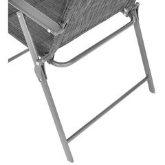Комплект из 2-х стульев Saska Garden, серый цена и информация | Садовые стулья, кресла, пуфы | 220.lv