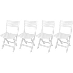 Комплект из 4-х стульев Progarden, белый цена и информация | Садовые стулья, кресла, пуфы | 220.lv