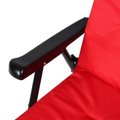 Krēsls Saska Garden, sarkana/melna cena un informācija | Dārza krēsli | 220.lv