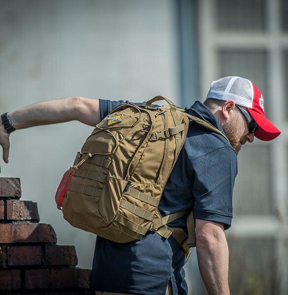 Taktiskā militāri-tūrisma mugursoma Helikon-Tex, EDC, 21L, zaļa cena un informācija | Pārgājienu un ceļojumu mugursomas | 220.lv