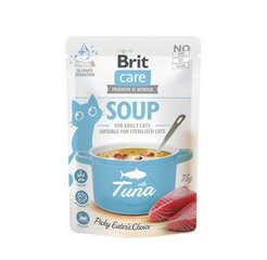 Brit Care Cat Soup Tuna беззерновой влажный корм для кошек, 75 г x 12 цена и информация | Консервы для котов | 220.lv