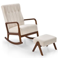Кресло для гостиной Costway, песочного цвета, 65 х 85 х 51 см цена и информация | Кресла в гостиную | 220.lv