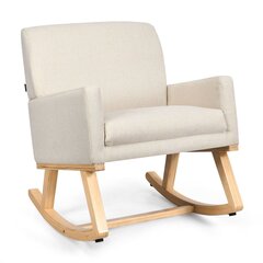 Dzīvojamās istabas krēsls Costway, bēšs cena un informācija | Atpūtas krēsli | 220.lv