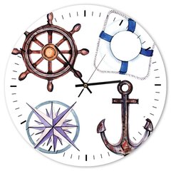 Sienas pulkstenis Jūrnieku atribūti cena un informācija | Pulksteņi | 220.lv