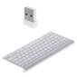 Bezvadu usb tastatūra, sudraba cena un informācija | Klaviatūras | 220.lv