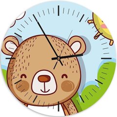 Sienas pulkstenis Rotaļu lācītis цена и информация | Часы | 220.lv