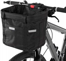 Priekšējā velo soma Korbi, 10l, melna цена и информация | Сумки, держатели для телефонов | 220.lv