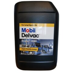 Mobil Delvac Super 1400 15W40 motoreļļa, 20L cena un informācija | Motoreļļas | 220.lv