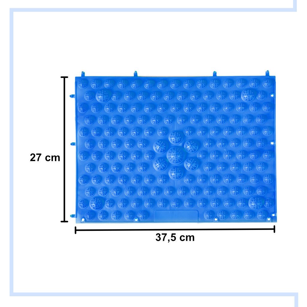 Pēdu masāžas paklājiņš, zils cena un informācija | Masāžas piederumi | 220.lv