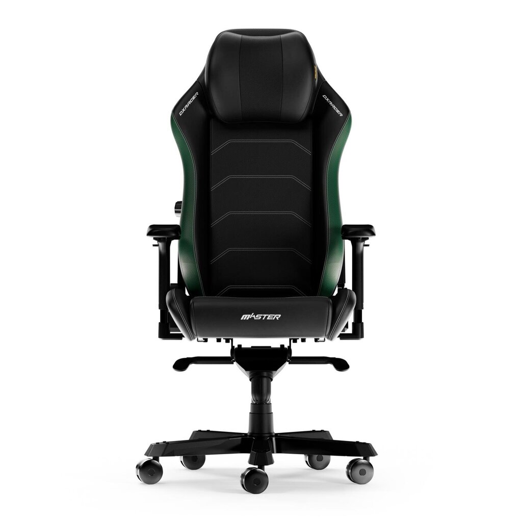 Spēļu krēsls DXRacer Master Series XL F23, melns/zaļš cena un informācija | Biroja krēsli | 220.lv