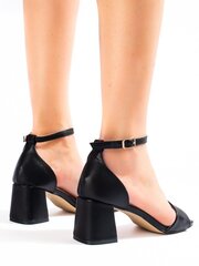 Klasiskas melnas Shelovet zempapēžu sandales 80800-18 cena un informācija | Sieviešu sandales | 220.lv