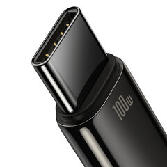 Volframa zelta kabelis USB-USB-C 480Mb-s 100W 1m melns 10185461 cena un informācija | Kabeļi un vadi | 220.lv