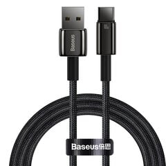 Volframa zelta kabelis USB-USB-C 480Mb-s 100W 1m melns 10185461 cena un informācija | Kabeļi un vadi | 220.lv