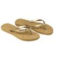 Cubanas Nature zelta krāsas sieviešu flip flops цена и информация | Iešļūcenes, čības sievietēm | 220.lv