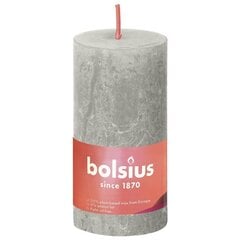 Bolsius cilindriskas sveces Shine, 8 gab., 100x50 mm, smilšpelēkas цена и информация | Подсвечники, свечи | 220.lv