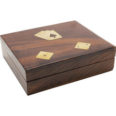 Deko karšu kastīte Gamble Wood, 1gab. cena un informācija | Azartspēles, pokers | 220.lv