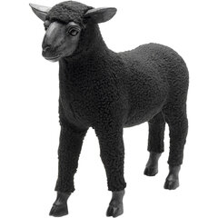 Deco Figurine Happy Sheep Wool Black 37cm cena un informācija | Interjera priekšmeti | 220.lv