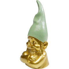 Deco figūriņa Gnome Gold Green 21cm cena un informācija | Interjera priekšmeti | 220.lv