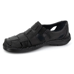 Vīriešu vasaras ādas slip-on apavi 902MP SUMMER black 8383-T cena un informācija | Sieviešu kurpes | 220.lv