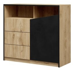 Kumode Adrk Furniture Atson I, brūna/melna cena un informācija | Kumodes | 220.lv