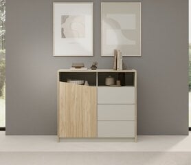 Комод ADRK Furniture Atson, коричневая/белая цена и информация | Комоды | 220.lv